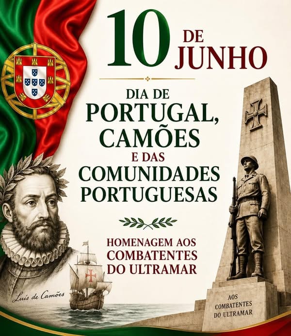A todos, um feliz Dia de Portugal, de Camões e das Comunidades Portuguesas! 🇵🇹