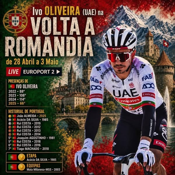 🚴 A Volta à Romandia 2026 começa com um prólogo curto (cerca de 3 km), mas exigente, ideal para especialistas em contrarrelógio e ciclistas explosivos. Apesar da distância reduzida, o percurso pode criar diferenças importantes logo no arranque da corrida.