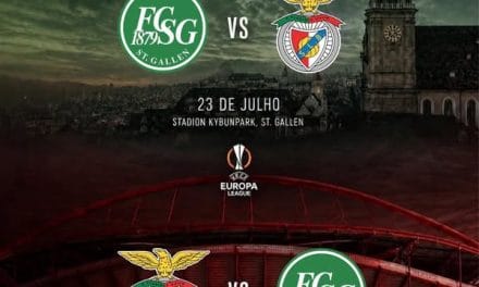 Benfica defronta St. Gallen na segunda pré-eliminatória da Liga Europa