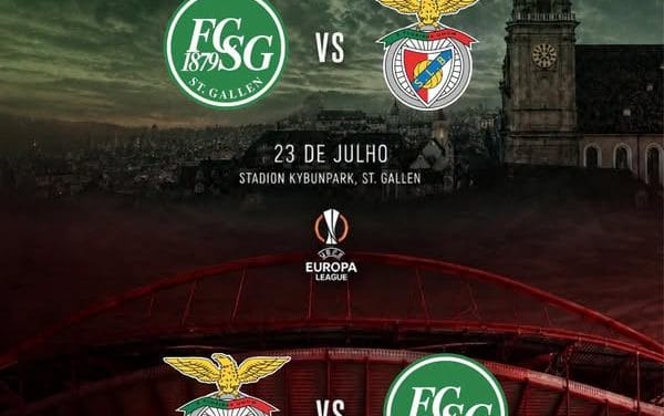 Benfica defronta St. Gallen na segunda pré-eliminatória da Liga Europa