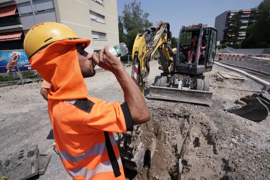 Calor extremo em Genebra: trabalhos no exterior suspensos a partir das 13h00
