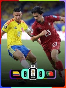 Mundial: Portugal empata com a Colômbia e termina no 2.º lugar do grupo K ⚽️