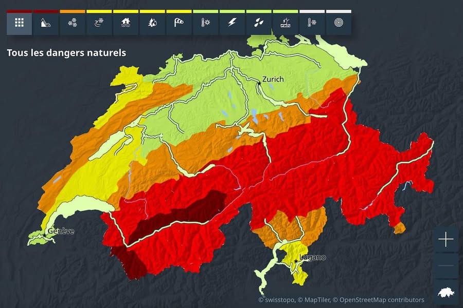 O Instituto Federal Suíço de Investigação sobre a Neve e as Avalanches (SLF) atualizou o nível de risco de avalanche na Suíça. Numa parte do cantão do Valais, o perigo foi elevado para 5 numa escala de 5, o nível máximo.