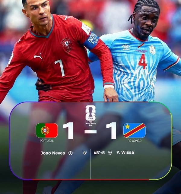Portugal desilude e empata com a RD Congo na estreia no Mundial’2026 ⚽️