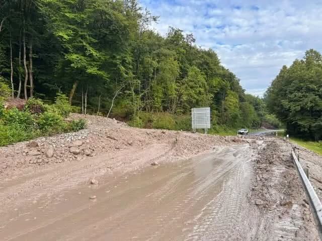 Mau tempo causa encerramento de importante ligação rodoviária