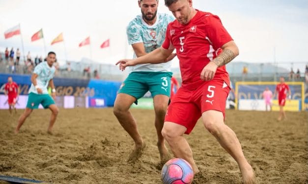Futebol de Praia: Portugal goleado pela Suíça e fica em apuros