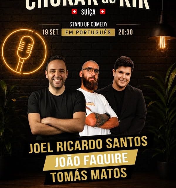 🇵🇹 Uma noite de stand-up comedy em português chega a Yverdon-les-Bains! 🇨🇭😂