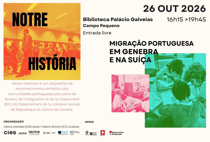 Lisboa recebe lançamento de projeto sobre seis décadas de emigração portuguesa em Genebra
